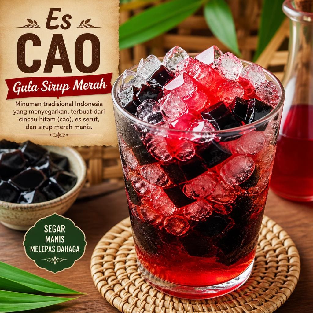 Es CAO Gula Sirup Merah Warkop 3D